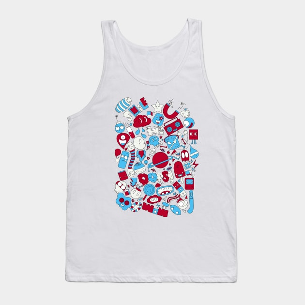 Doodles Explosion Tank Top by Shroomaster